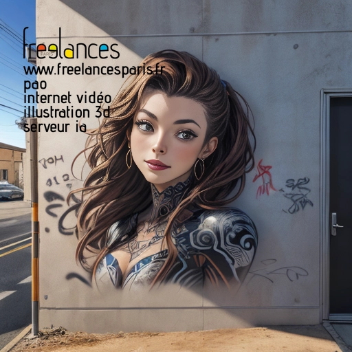 Pao mise en page internet vidéo illustration 3d serveur IA générative AI freelance paris studio de création magazines Y4QL8SG0